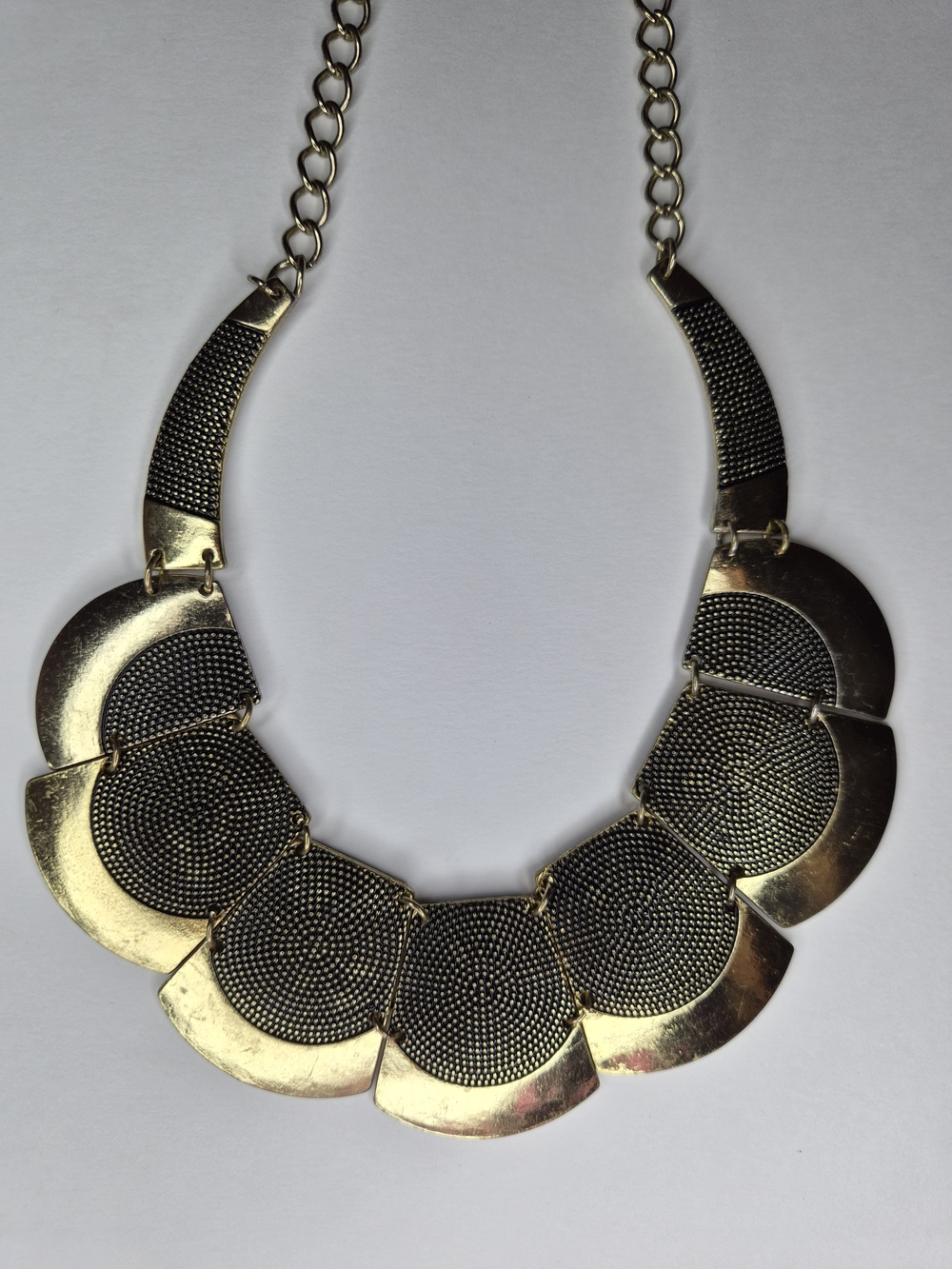 Vintage Gold-tone Statement Boho Collar Necklace - Unbranded